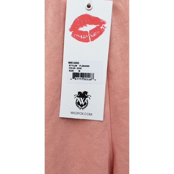 WILDFOX Women's Light Pink Nikki Cargo Sweatpants Size Medium NEW - Picture 6 of 6